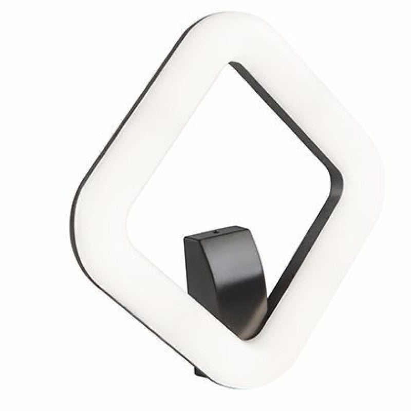 Applique LED 20W 4000K en aluminium moulé sous pression - Lumière directe avec diffuseur en résine opaline