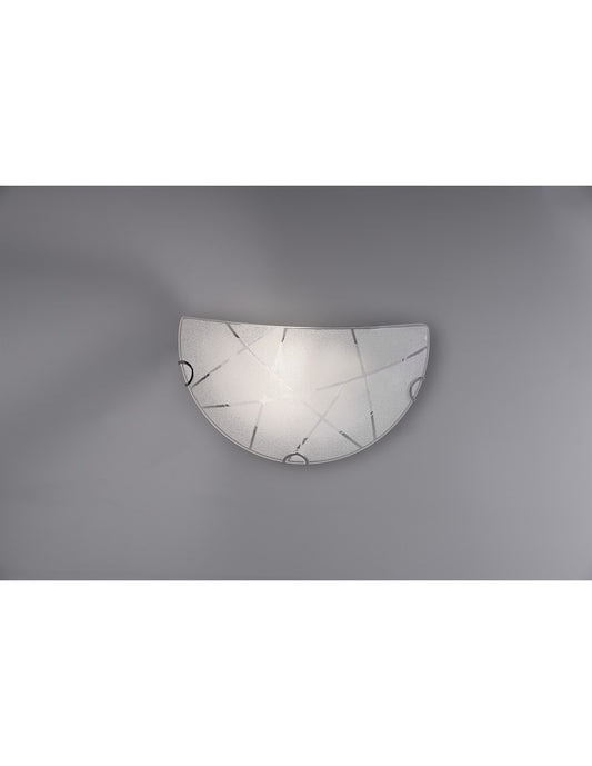 Applique Sandrina en verre Graniglia blanc 1xE27 - Trio Lighting