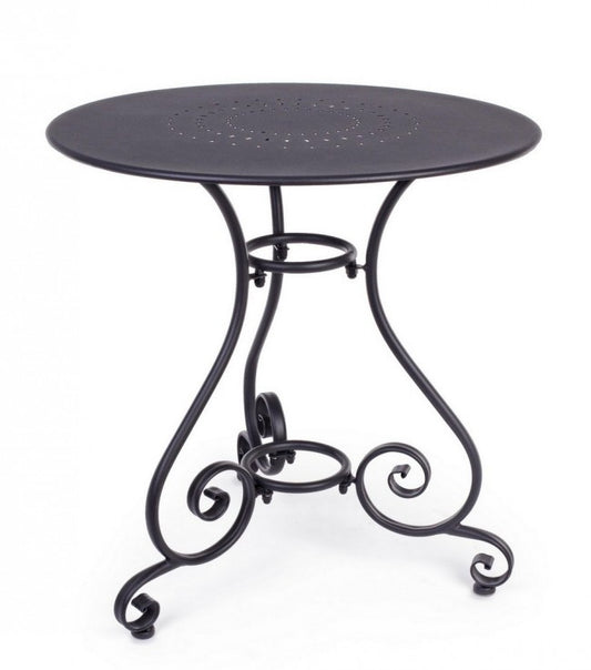 Table Etienne Anthracite D70 - Acier traité pour extérieur