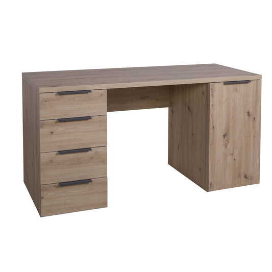 Bureau avec 1 porte et 4 tiroirs H 77,80 x L146,00 x P60,10 cm