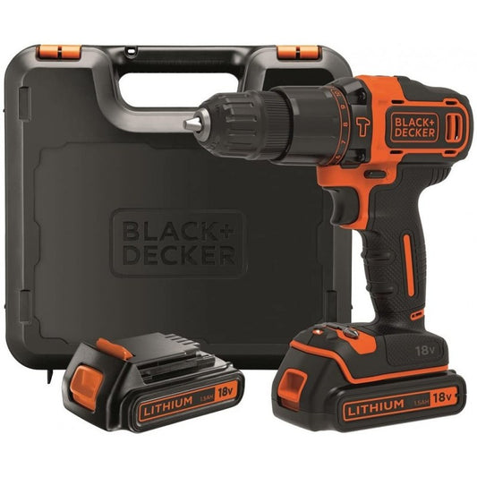 Perceuse à percussion/tournevis Black and Decker 18 V-1,5 Ah