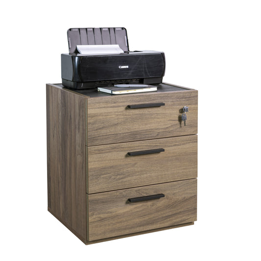 Commode basse avec 3 tiroirs et roulettes - Davinci Brera - 50x47x61H