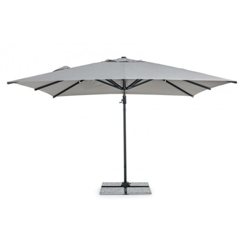 Parasol à Bras en Aluminium Ines 3x3m - Gris Clair