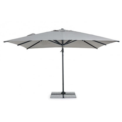 Parasol à Bras en Aluminium Ines 3x3m - Gris Clair