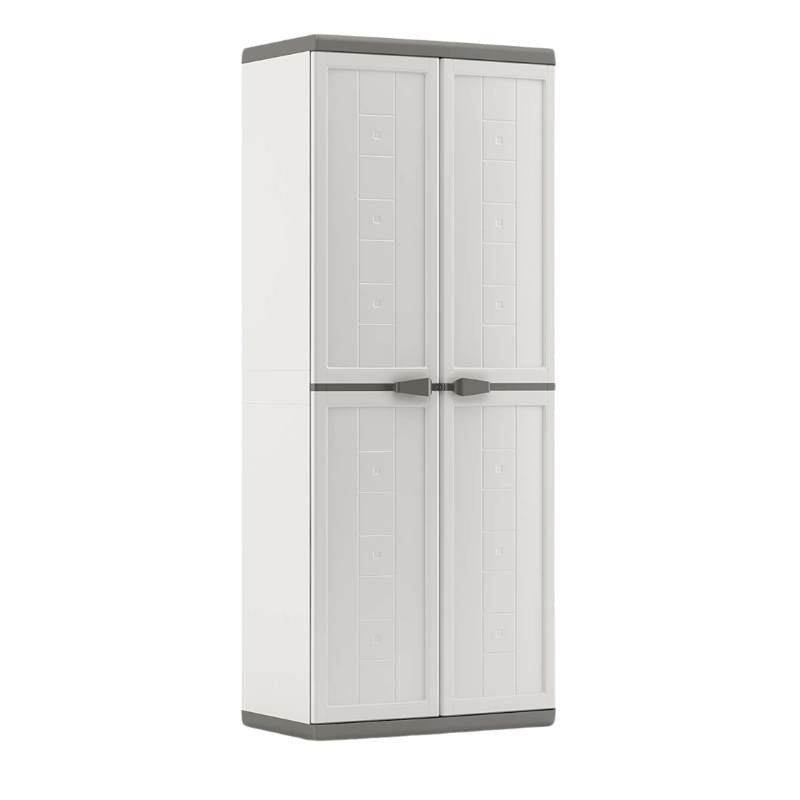 Armadio Portascope Jolly Bianco/Grigio 68 x 39 x h166 cm