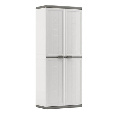 Armadio Portascope Jolly Bianco/Grigio 68 x 39 x h166 cm