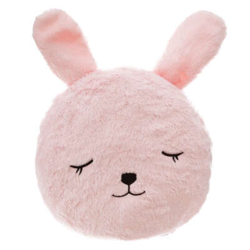 Coussin lapin rose Ø28 cm