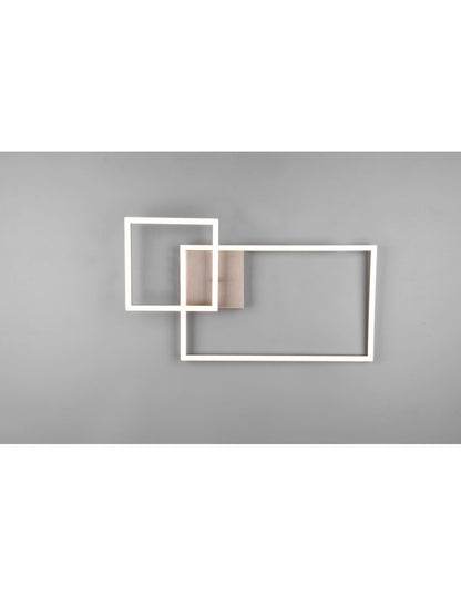 Le nickel de casserole de plafonnier carré inclinable a mené l'éclairage de trio du gradateur 4000k