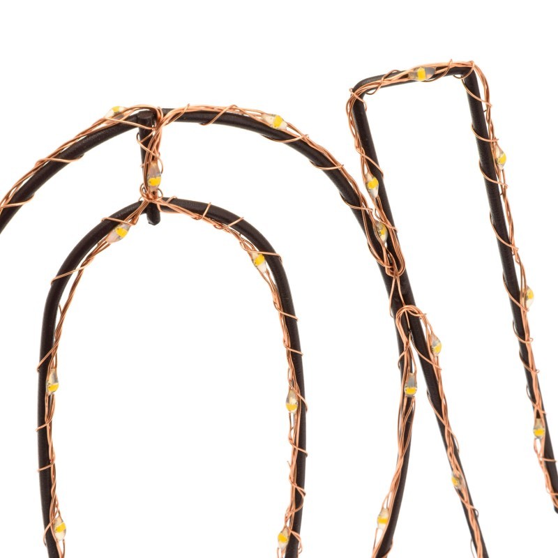 LOVE Cuivre Marron Micro LED 36cm Blanc chaud