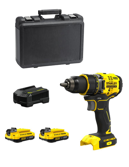 Perceuse-visseuse STANLEY FatMax SFMCD720D2K (2 x 2,0 Ah + chargeur de batterie + mallette)