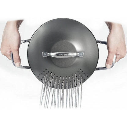 Pot en aluminium BioStone 5 litres diamètre 20 cm avec couvercle égouttoir