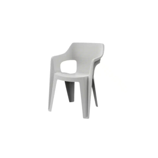Keter Bilbao fauteuil de jardin empilable blanc 57x57x79 h
