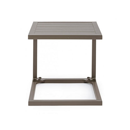 Table basse d'extérieur en aluminium HILDE YK14 40x40x h40 cm