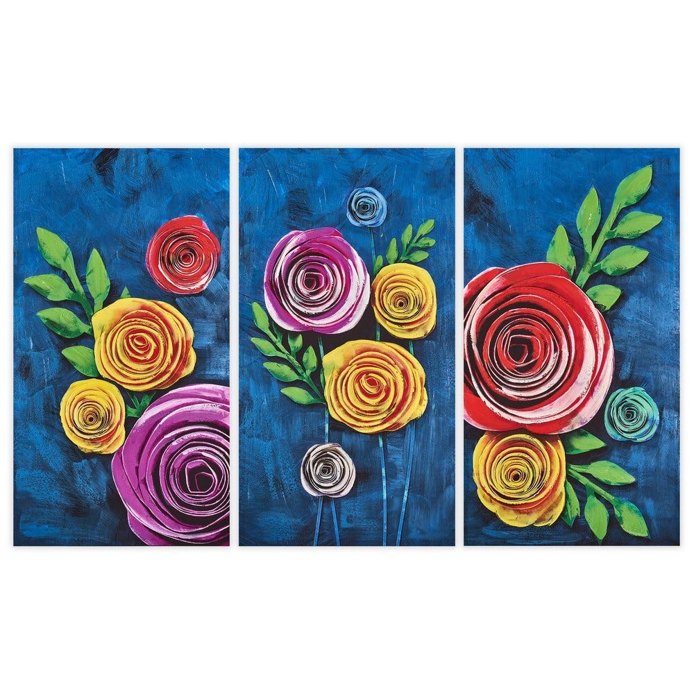 TABLEAU PHOTOPRESSÉ AVEC EFFET PEINTURE 55 X 3 X 100 CM