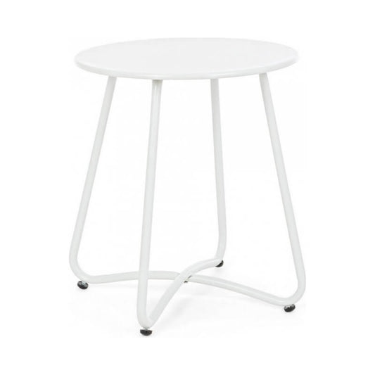 Table basse en métal Wissant Blanc D40