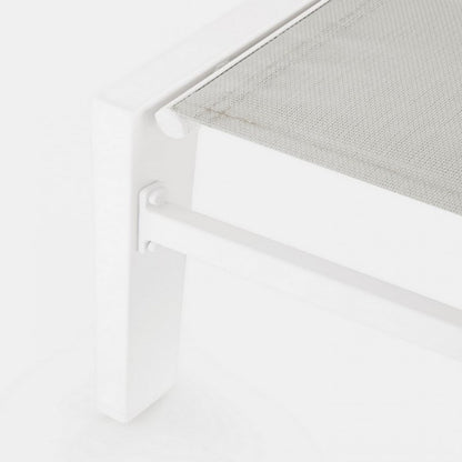 Transat Haut en Aluminium avec Roues Hilde Blanc