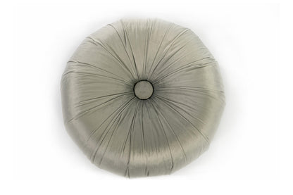 Pouf design velours métal gris 36 x 36 x 30 cm