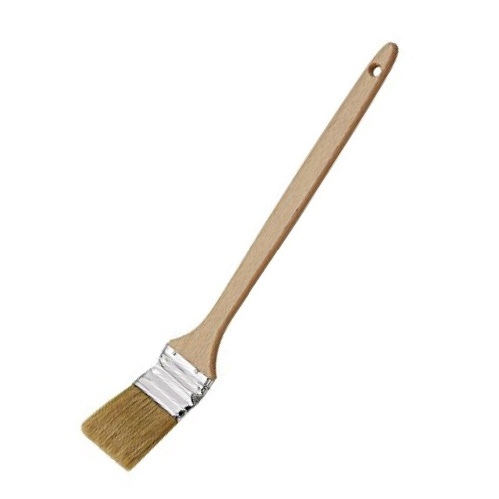 Brosse pour radiateur avec manche en bois, poils de 30 mm