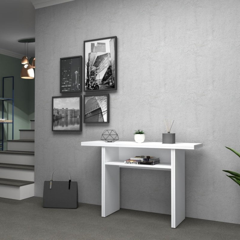 Table console pliante Mélèze blanc IKEBANA 120x40x h76 cm