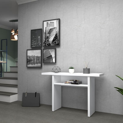 Table console pliante Mélèze blanc IKEBANA 120x40x h76 cm
