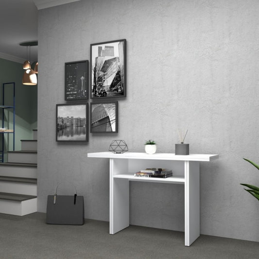 Table console pliante Mélèze blanc IKEBANA 120x40x h76 cm