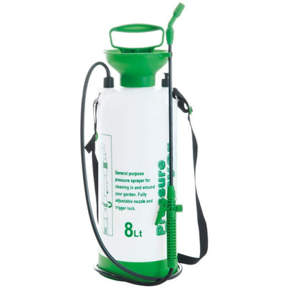 Pompe pulvérisateur à pression 8 litres pour jardinage avec pulvérisateur pour plantes 18x56x18 cm