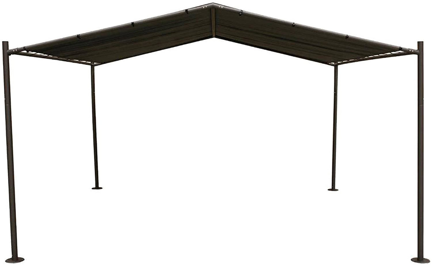 Gazebo Certeli carré forme Abri coloris graphite-ardoise 4x4