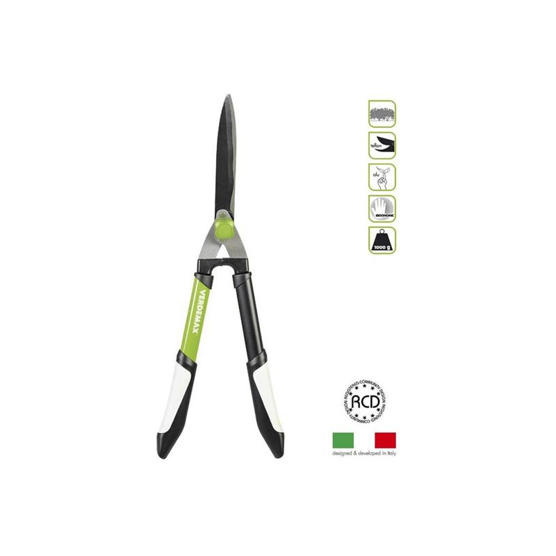 Taille-haie lames ondulées 62 Cm Ciseaux taille-haie Verdemax