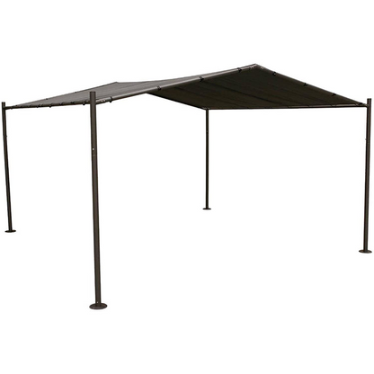Gazebo Certeli carré forme Abri coloris graphite-ardoise 4x4