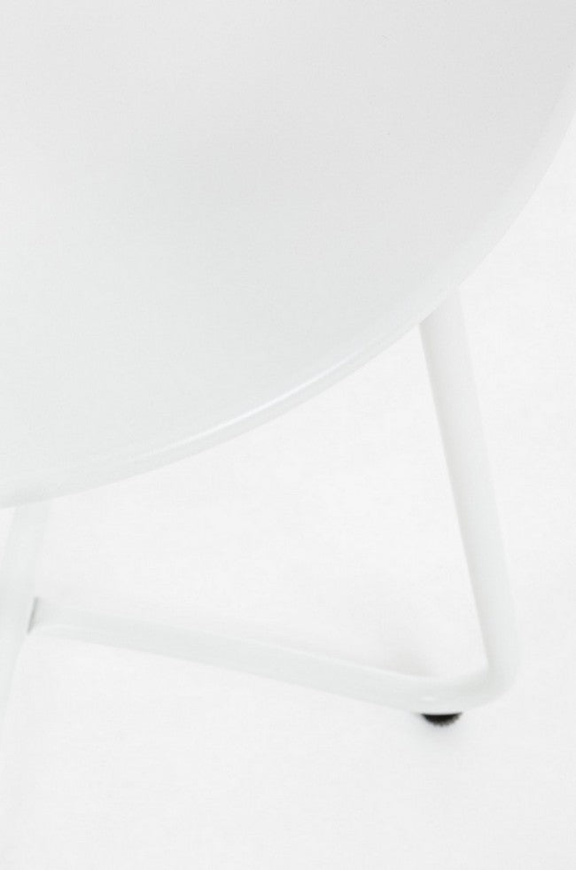 Table basse en métal Wissant Blanc D40