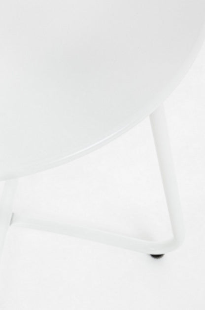 Table basse en métal Wissant Blanc D40