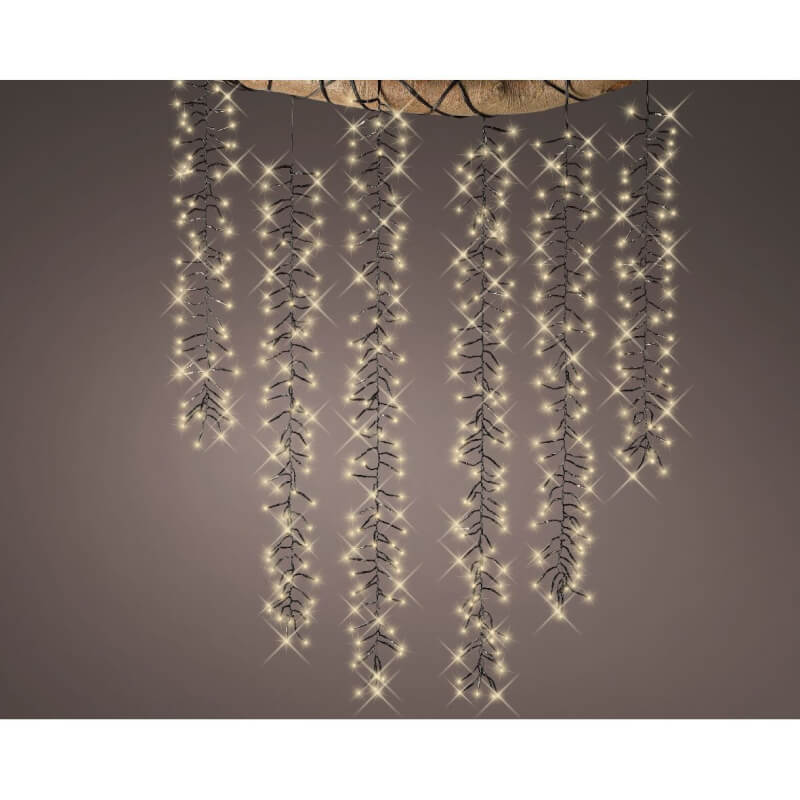 Cascade lumineuse LED pour la décoration, longueur 200 cm