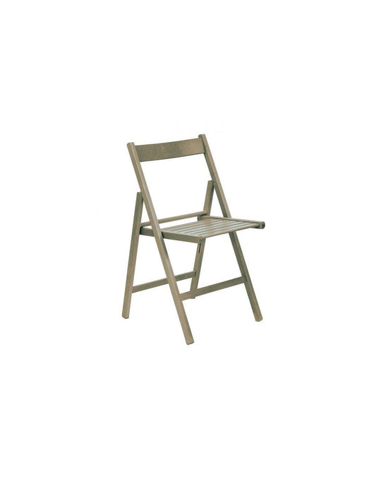 Chaise de brasserie gris tourterelle