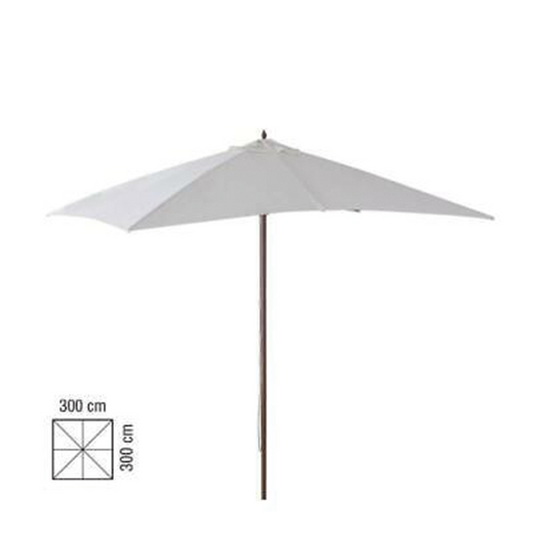 Parasol en Bois 3x3 m - Blanc
