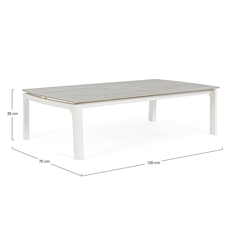 Table basse JALISCO 120X70 BLANC
