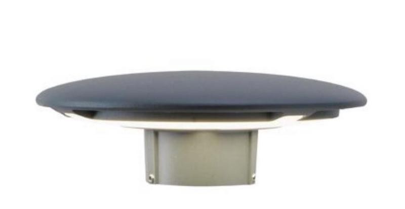 Tête de mât 18w led 4000k gris