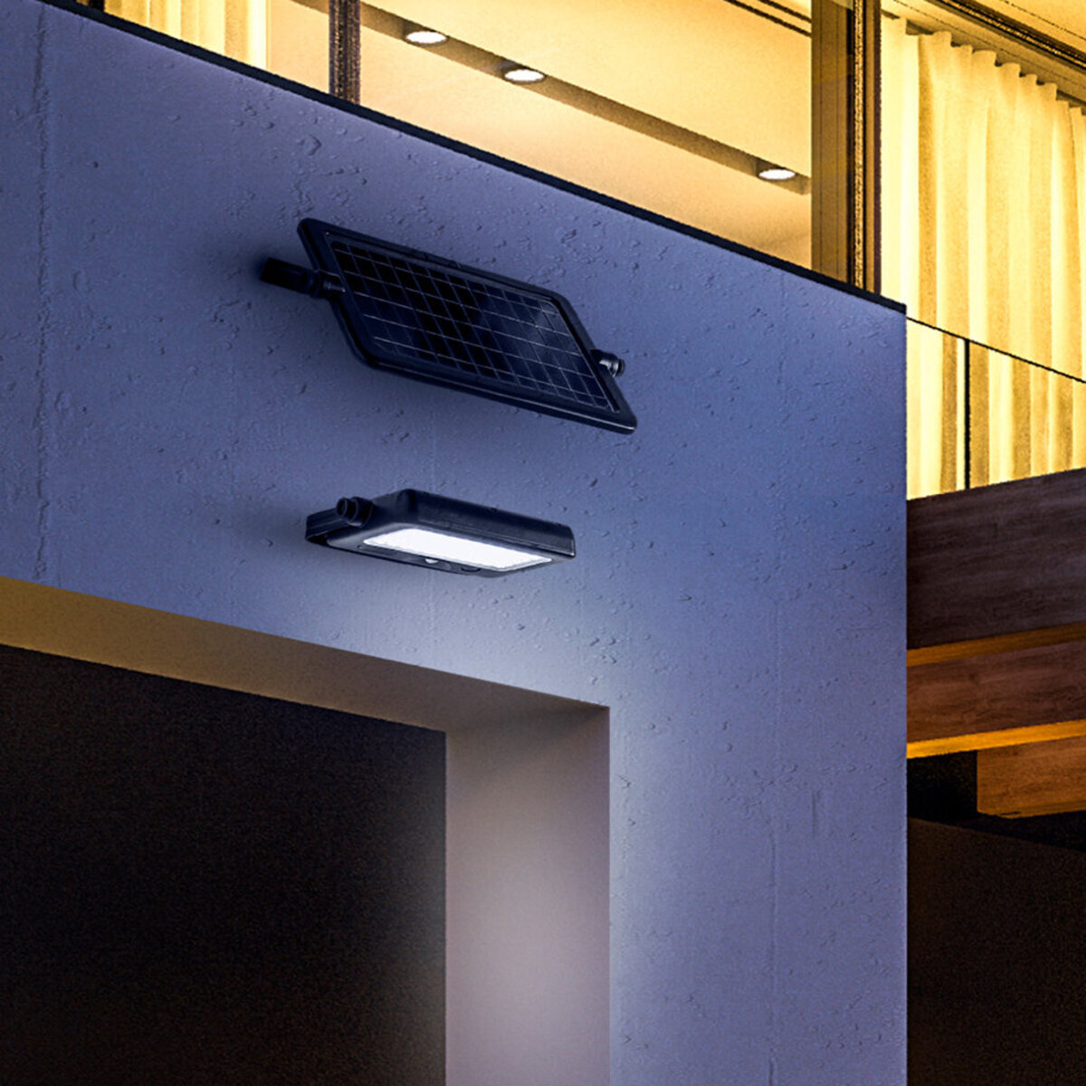 Projecteur Solaire LED Rechargeable 10W - 4000K-1100lm IP65 - Batterie Lithium