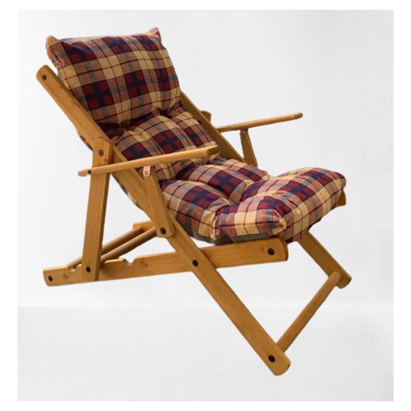 Fauteuil de relaxation réglable en bois