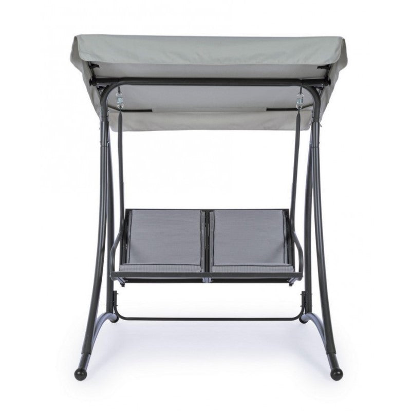 Balançoire deux places en acier Anthracite GRELY 145x120x h185 cm