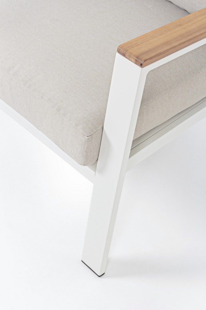 Ensemble de salon de jardin Belmar blanc