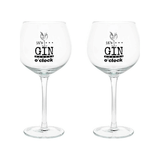 Lot de 2 verres à Gin Tonic en verre transparent Cc580 Let'S Party Line