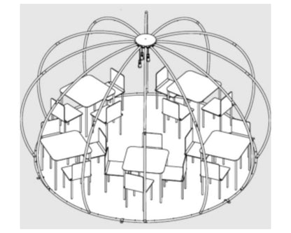 Tente Igloo Panorama 420/484cm en Aluminium
