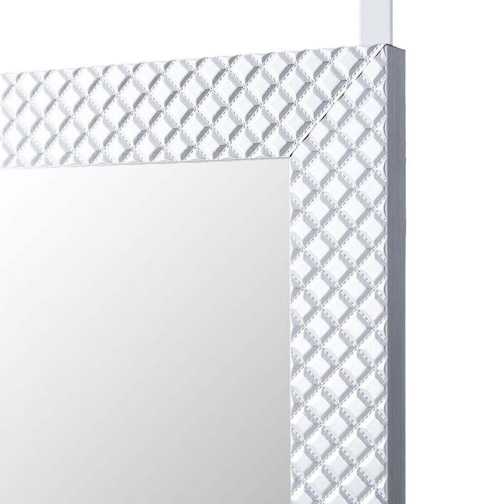 MIROIR DE PORTE ARGENT