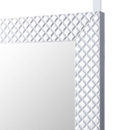 MIROIR DE PORTE ARGENT