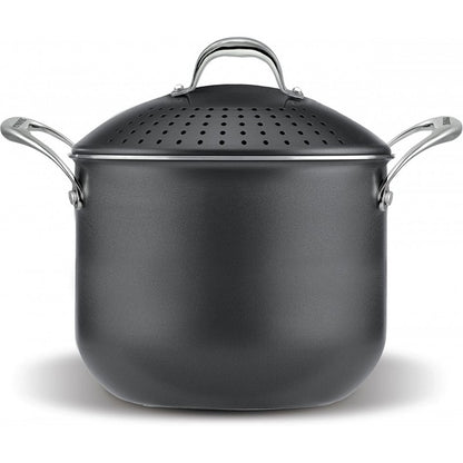 Pot en aluminium BioStone 5 litres diamètre 20 cm avec couvercle égouttoir