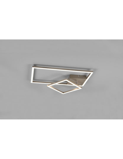 Le nickel de casserole de plafonnier carré inclinable a mené l'éclairage de trio du gradateur 4000k