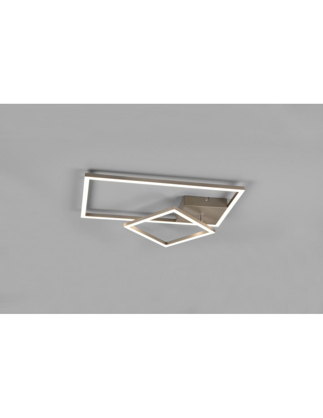 Le nickel de casserole de plafonnier carré inclinable a mené l'éclairage de trio du gradateur 4000k