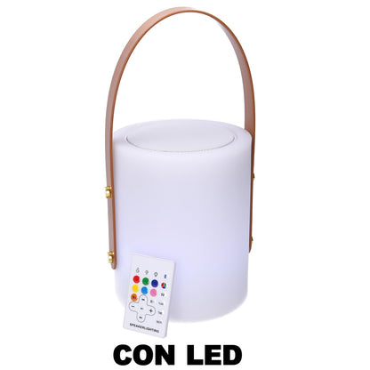 Lampe LED multicolore en plastique rechargeable avec musique cm20 h