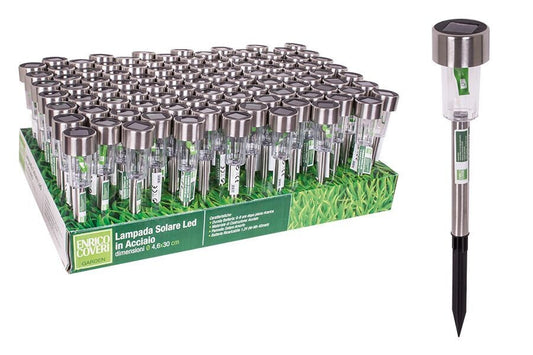 Lampe de balisage solaire en acier