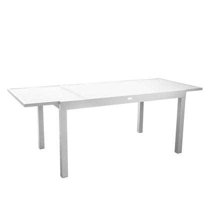 Table extensible Sullivan en aluminium blanc